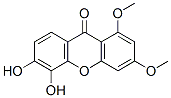 5,6-디히드록시-1,3-디메톡시-9H-크산텐-9-온 구조식 이미지