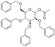 1-O-아세틸-2,3,4,6-테트라-O-벤질-D-만노피라노스 구조식 이미지
