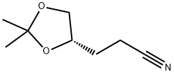 1,3-DIOXOLANE-4-PROPANENITRILE, 2,2-DIMETHYL-, (4S)- Structure