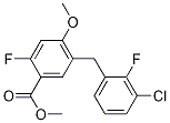 Methyl 5-(3-chloro-2-fluorobenzyl)-2-fluoro-4-Methoxybenzoate Structure