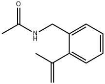 Acetamide,  N-[[2-(1-methylethenyl)phenyl]methyl]- Structure