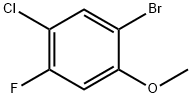 1-브로모-5-클로로-4-플루오로-2-메톡시벤젠 구조식 이미지