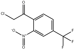 Ethanone,  2-chloro-1-[2-nitro-4-(trifluoromethyl)phenyl]- Structure