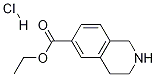 6-Isoquinolinecarboxylic acid, 1,2,3,4-tetrahydro-, ethyl ester, hydrochloride Structure