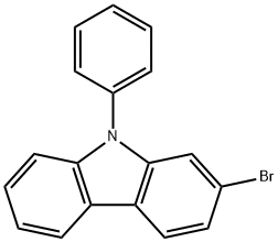 2-Bromo-9-phenyl-9H-carbazole 구조식 이미지