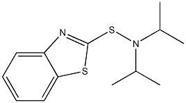 N,N-DIISOPROPYLBENZOTHIAZOLE-2-SULFENAMIDE 구조식 이미지