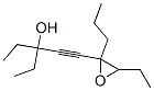 4-Nonyn-3-ol, 6,7-epoxy-3-ethyl-6-propyl- Structure