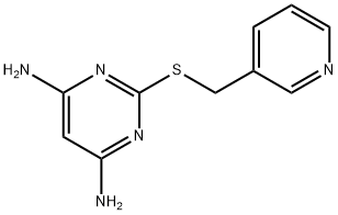 2-(Pyridin-3-ylmethylsulfanyl)-pyrimidine-4,6-diamine Structure