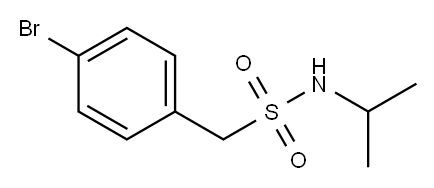 1-(4-bromophenyl)-N-isopropylmethanesulfonamide 구조식 이미지