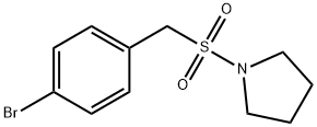 1-(4-BROMOBENZYLSULFONYL)PYRROLIDINE Structure