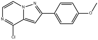 4-CHLORO-2-(4-METHOXY)-PHENYLPYRAZOLO[1.5-A]PYRAZINE Structure