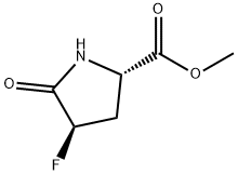 프롤린,4-플루오로-5-옥소-,메틸에스테르,트랜스-(9CI) 구조식 이미지