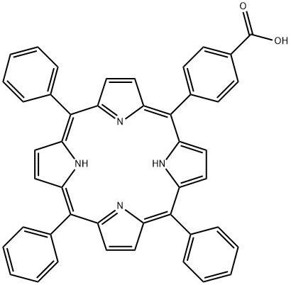 5-(4-Carboxyphenyl)-10,15,20-triphenyl-21H,23H-porphine 구조식 이미지