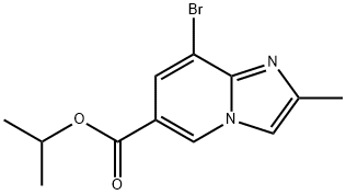 Imidazo[1,2-a]pyridine-6-carboxylic acid, 8-bromo-2-methyl-, 1-methylethyl ester Structure