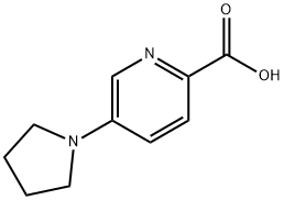 5-PYRROLIDIN-1-YLPYRIDINE-2-CARBOXYLIC ACID Structure