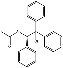 (S)-(-)-2-HYDROXY-1,2,2-트리페닐에틸아세테이트 구조식 이미지