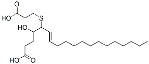 4-히드록시-5-((2-카르복시에틸)티오)-6-노나데센산 구조식 이미지