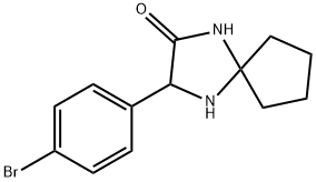 3-(4-BROMOPHENYL)-1,4-DIAZASPIRO[4.4]NONAN-2-ONE Structure