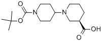 1-BOC-4-[(R)-3-CARBOXY-1-PIPERIDINYL]-PIPERIDINE Structure