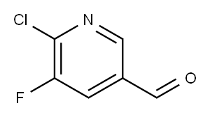 6-Chloro-3-fluoronicotinaldehyde Structure