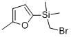(BROMOMETHYL)DIMETHYL(5-METHYLFURAN-2-YL)SILANE Structure