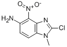 2-CHLORO-1-METHYL-4-NITRO-1H-BENZO[D]IMIDAZOL-5-AMINE 구조식 이미지