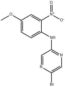 5-BROMO-N-(4-METHOXY-2-NITROPHENYL)PYRAZIN-2-AMINE 구조식 이미지