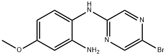 N-(5-Bromopyrazin-2-yl)-2-amino-4-methoxyaniline Structure