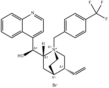 N-(4-Trifloromethybenzyl)cinchoninum bromide Structure