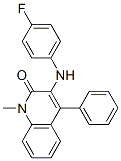2(1H)-Quinolinone,  3-[(4-fluorophenyl)amino]-1-methyl-4-phenyl- 구조식 이미지