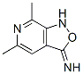 Isoxazolo[3,4-c]pyridin-3(1H)-imine, 5,7-dimethyl- (9CI) 구조식 이미지