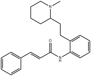 (2E)-N-[2-[2-(1-Methyl-2-piperidinyl)ethyl]phenyl]-3-phenyl-2-propenaMide 구조식 이미지