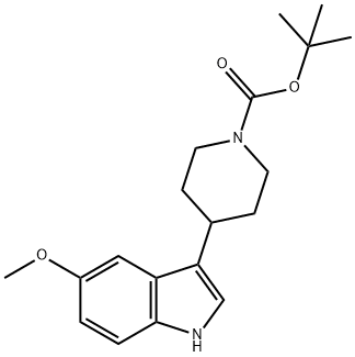 tert-Butyl 4-(5-methoxy-1H-indol-3-yl)-1-piperidinecarboxylate Structure