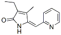 2H-Pyrrol-2-one,  3-ethyl-1,5-dihydro-4-methyl-5-(2-pyridinylmethylene)-,  (5E)- 구조식 이미지