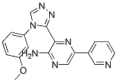 2-Pyrazinamine,  3-[4-(3-methoxyphenyl)-4H-1,2,4-triazol-3-yl]-5-(3-pyridinyl)- 구조식 이미지