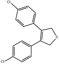 3,4-BIS-(4-CHLORO-PHENYL)-2,5-DIHYDRO-THIOPHENE Structure