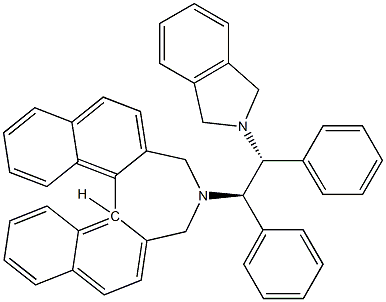 (11bS)- 4-[(1R,2R)-2-(1,3-dihydro-2H-isoindol-2-yl)-1,2-diphenylethyl]-4,5-dihydro-3H-Dinaphth[2,1-c:1',2'-e]azepine Structure