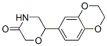 3-Morpholinone,  6-(2,3-dihydro-1,4-benzodioxin-6-yl)- 구조식 이미지