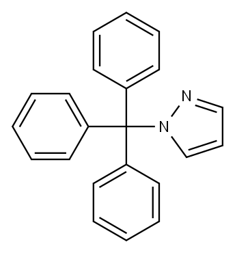 1-Tritylpyrazole Structure