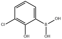 3-CHLORO-2-HYDROXYPHENYL BORONIC ACID Structure