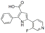 1H-Pyrrole-3-carboxylic  acid,  5-(3-fluoro-4-pyridinyl)-2-phenyl- 구조식 이미지