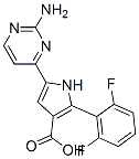 1H-Pyrrole-3-carboxylic  acid,  5-(2-amino-4-pyrimidinyl)-2-(2,6-difluorophenyl)- 구조식 이미지