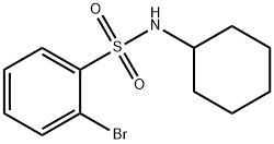 N-Cyclohexyl 2-bromobenzenesulfonamide 구조식 이미지