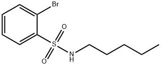 N-Pentyl 2-bromobenzenesulfonamide 구조식 이미지