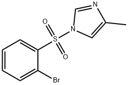 1-(2-Bromophenylsulfonyl)-4-methyl-1H-imidazole 구조식 이미지