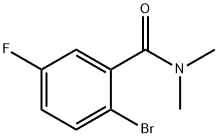 2-브로모-5-플루오로-N,N-디메틸벤즈아미드 구조식 이미지