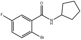 2-Bromo-N-cyclopentyl-5-fluorobenzamide Structure