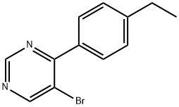 5-Bromo-4-(4-ethylphenyl)pyrimidine Structure