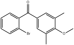 2-Bromo-3',5'-dimethyl-4'-methoxybenzophenone Structure