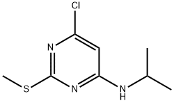 6-Chloro-2-(methylthio)-N-isopropylpyrimidin-4-amine Structure